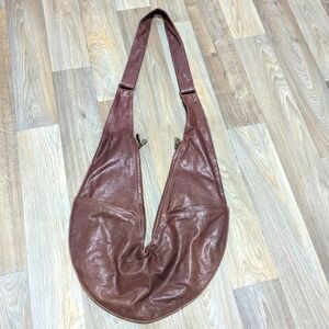 Brown Leather Sash Bag